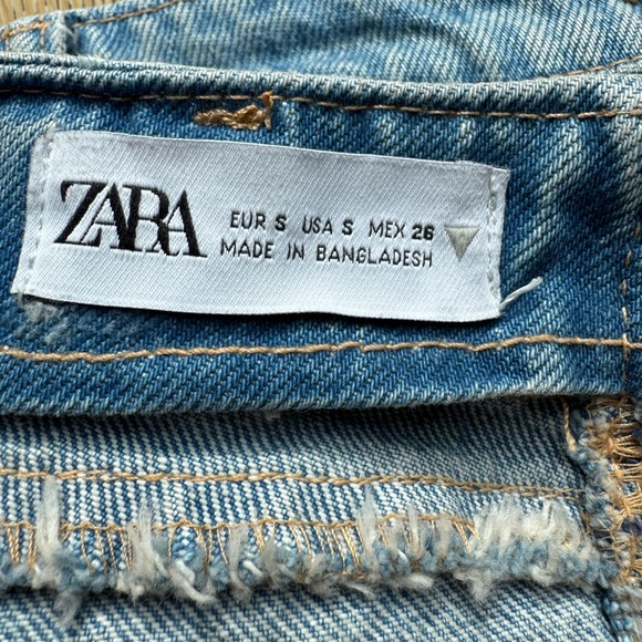 Zara Denim Crop Tube Top 💙 - Picture 3 of 4